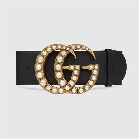 big gucci belt with pearls|tan Gucci belt women.